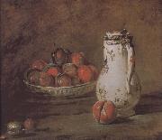 Jean Baptiste Simeon Chardin Loaded peaches and plums in a bowl of water Sweden oil painting reproduction